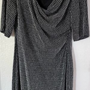 Elegant Black and White Women's Dress